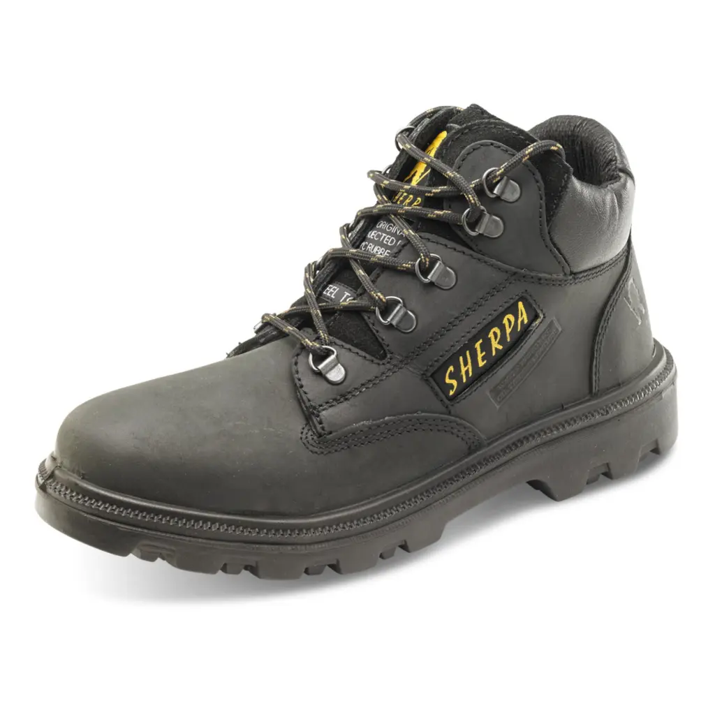 Beeswift Sherpa Dual Density Pu / Rubber Mid Cut Boot Black 09