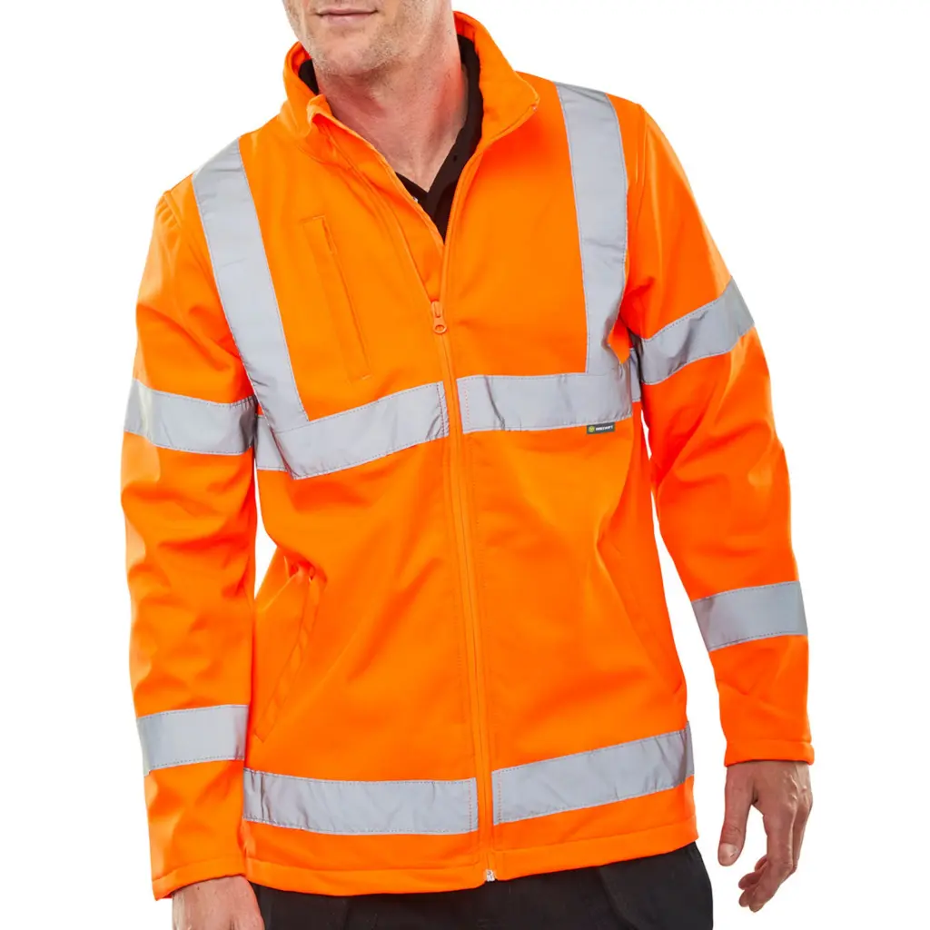 Beeswift Soft Shell Jkt Hv Orange En20471 Gort3279 S