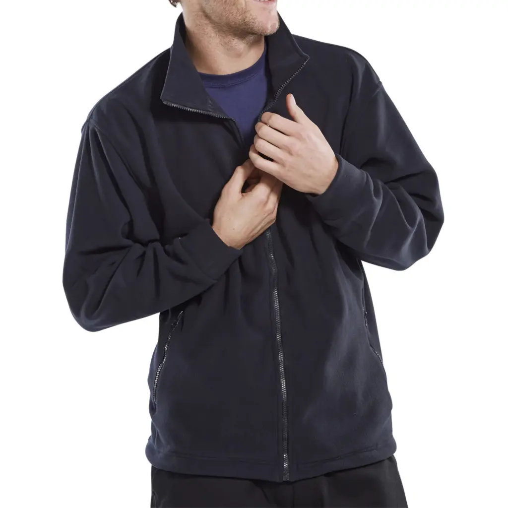 Beeswift Standard Fleece Jacket Navy Blue 5XL