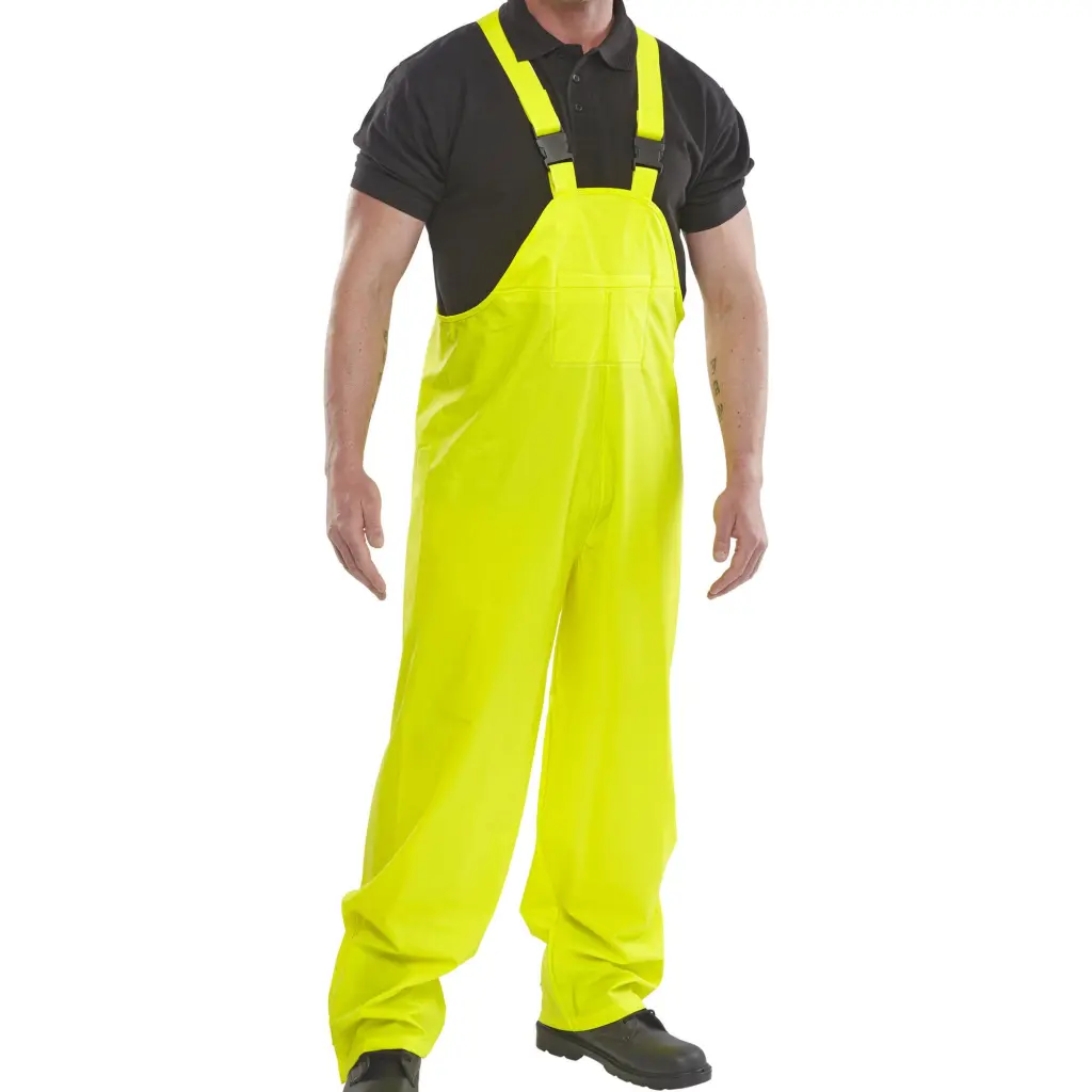 Beeswift Super B-Dri Bib and Brace Yellow M