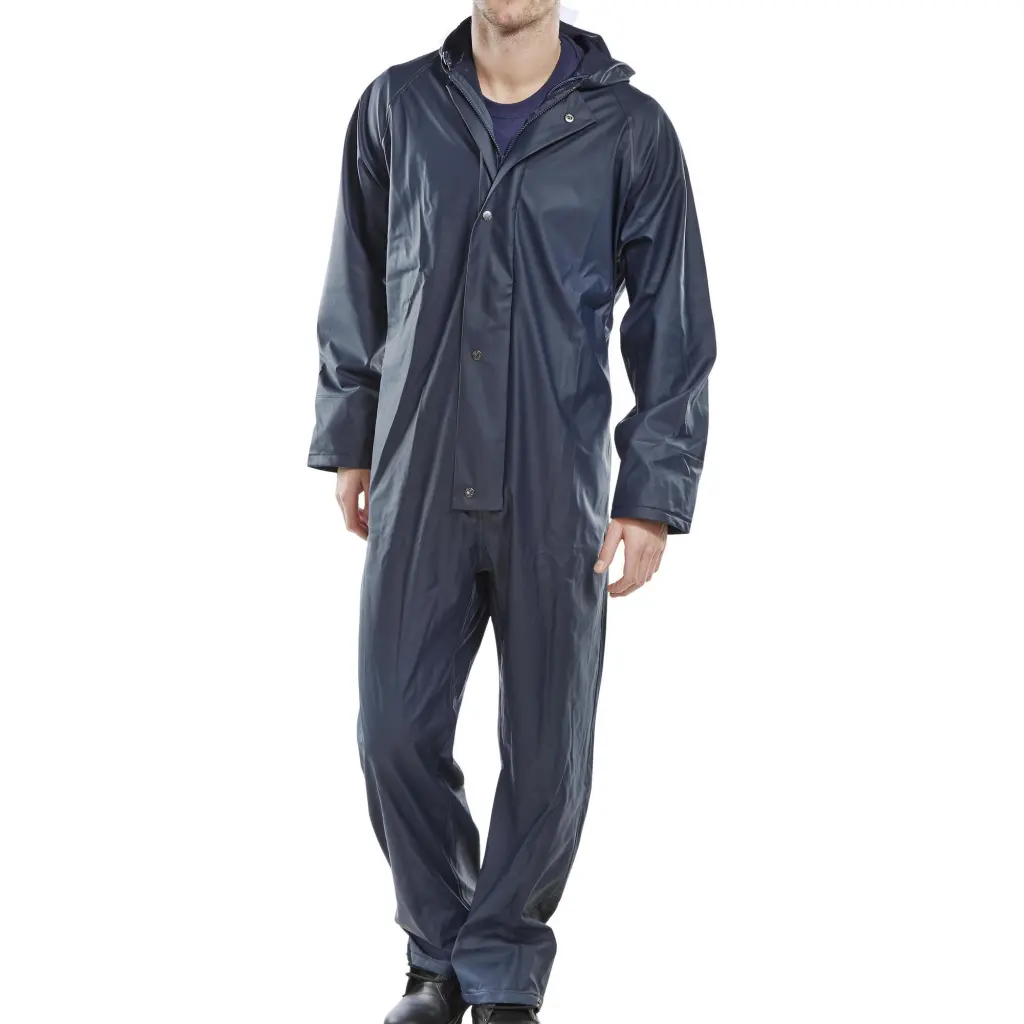 Beeswift Super B-Dri Coveralls Navy Blue XL