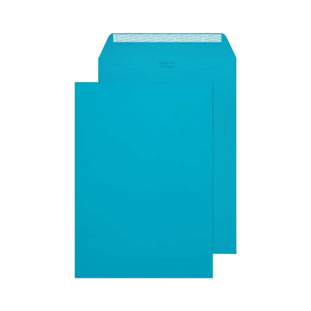 Blake Colour C4 Cocktail Blue Pocket Peel and Seal 120gsm 324x229mm BOX 250 PACK 10