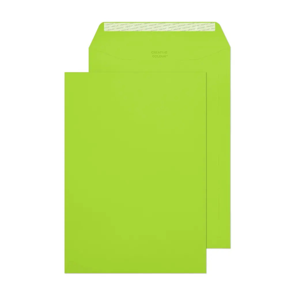 Blake Colour C4 Lime Green Pocket Peel and Seal 120gsm 324x229mm BOX 250
