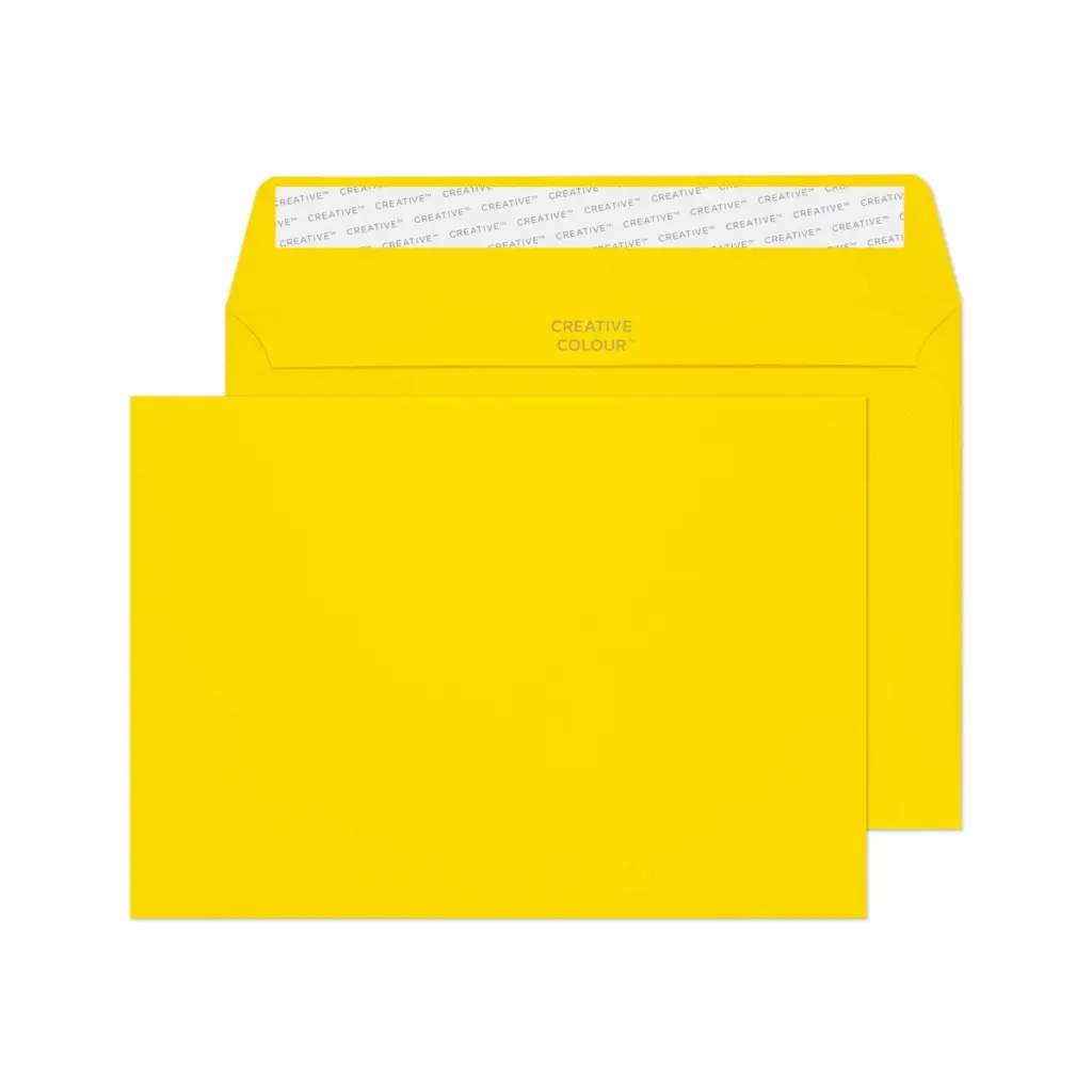 Blake Colour C5 Banana Yellow Wallet Peel and Seal 120gsm 162x229mm BOX 500 PACK 25