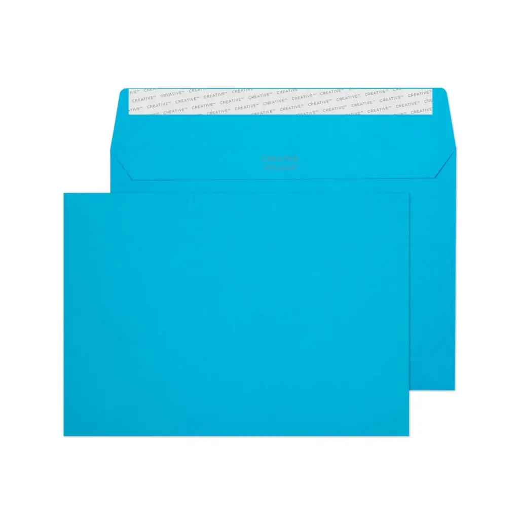 Blake Colour C5 Caribbean Blue Wallet Peel and Seal 120 gsm 162x229mm PACK 25