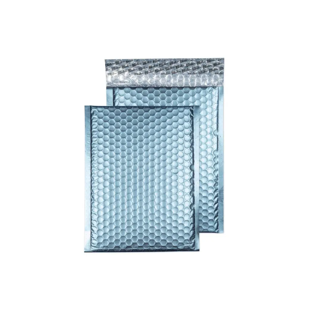 Blake Colour C5+ Cotton Blue Metallic Bubble Peel and Seal 70Mu 250x180mm BOX 100