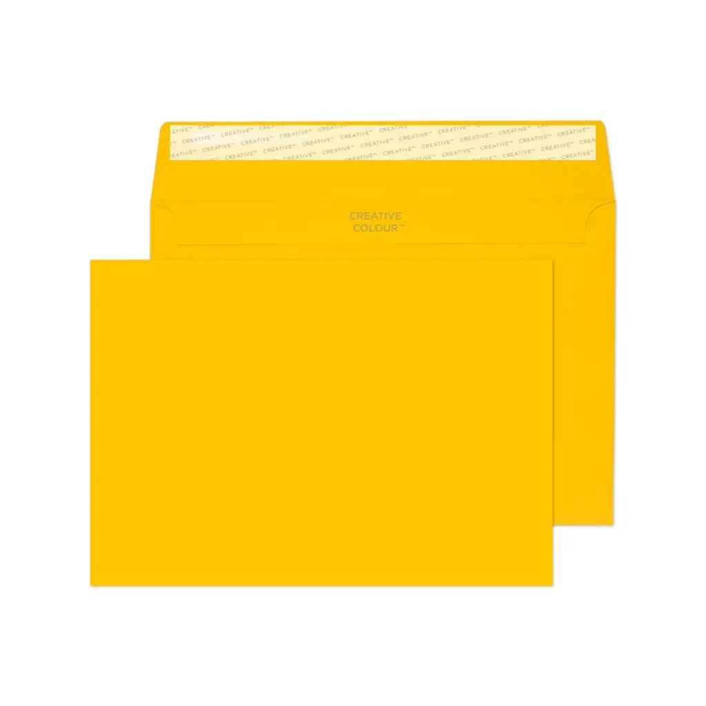 Blake Colour C5 Egg Yellow Wallet Peel and Seal 120gsm 162x229mm BOX 500 PACK 25