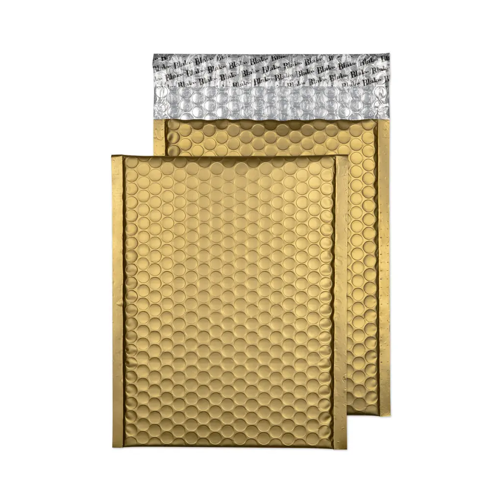 Blake Colour C5+ Metallic Gold Metallic Bubble Peel and Seal 70Mu 250x180mm BOX 100