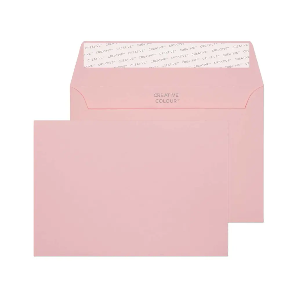 Blake Colour C6 Baby Pink Wallet Peel and Seal 120gsm 114x162mm BOX 500 PACK 25