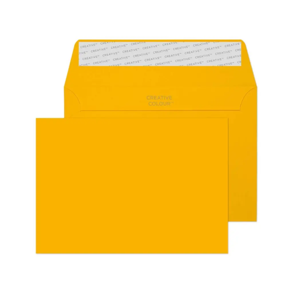 Blake Colour C6 Egg Yellow Wallet Peel and Seal 120gsm 114x162mm BOX 500