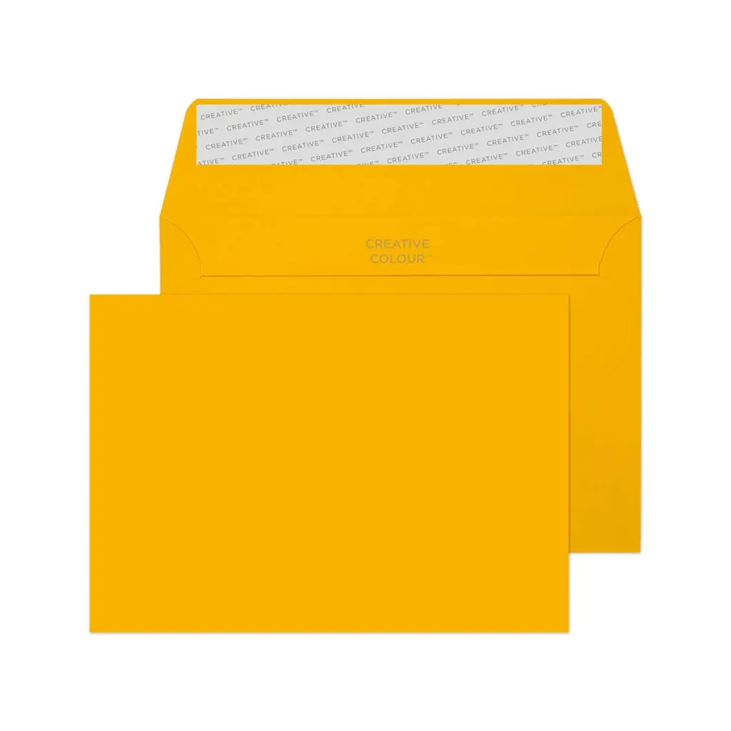 Blake Colour C6 Egg Yellow Wallet Peel and Seal 120gsm 114x162mm BOX 500 PACK 25