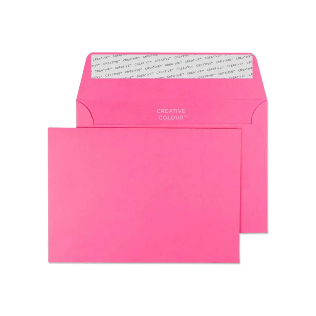 Blake Colour C6 Flamingo Pink Wallet Peel and Seal 120gsm 114x162mm BOX 500