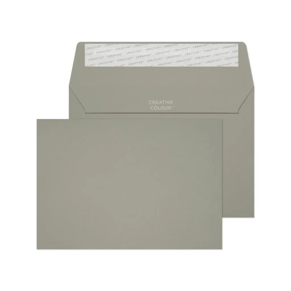 Blake Colour C6 Storm Grey Wallet Peel and Seal 120gsm 114x162mm BOX 500