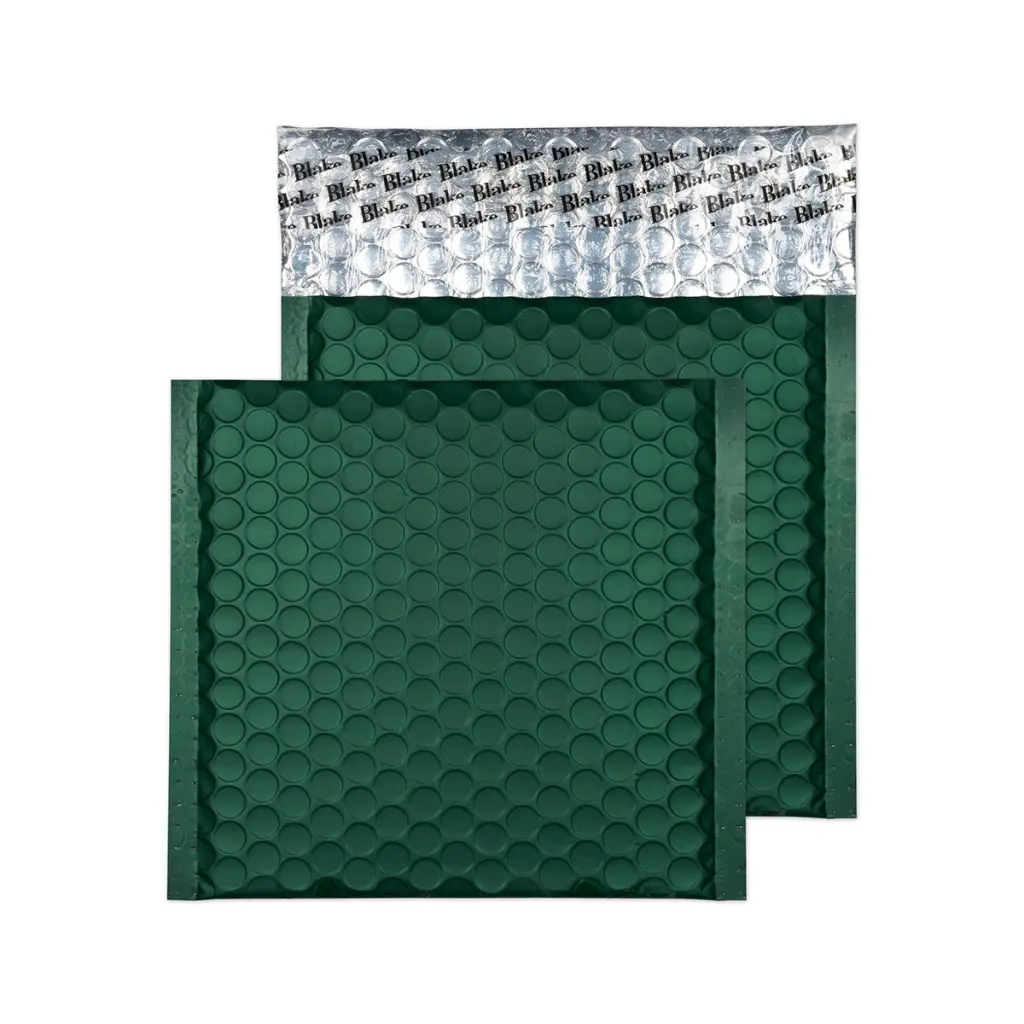 Blake Colour CD British Racing Green Metallic Bubble Peel and Seal 70Mu 165x165mm BOX 100
