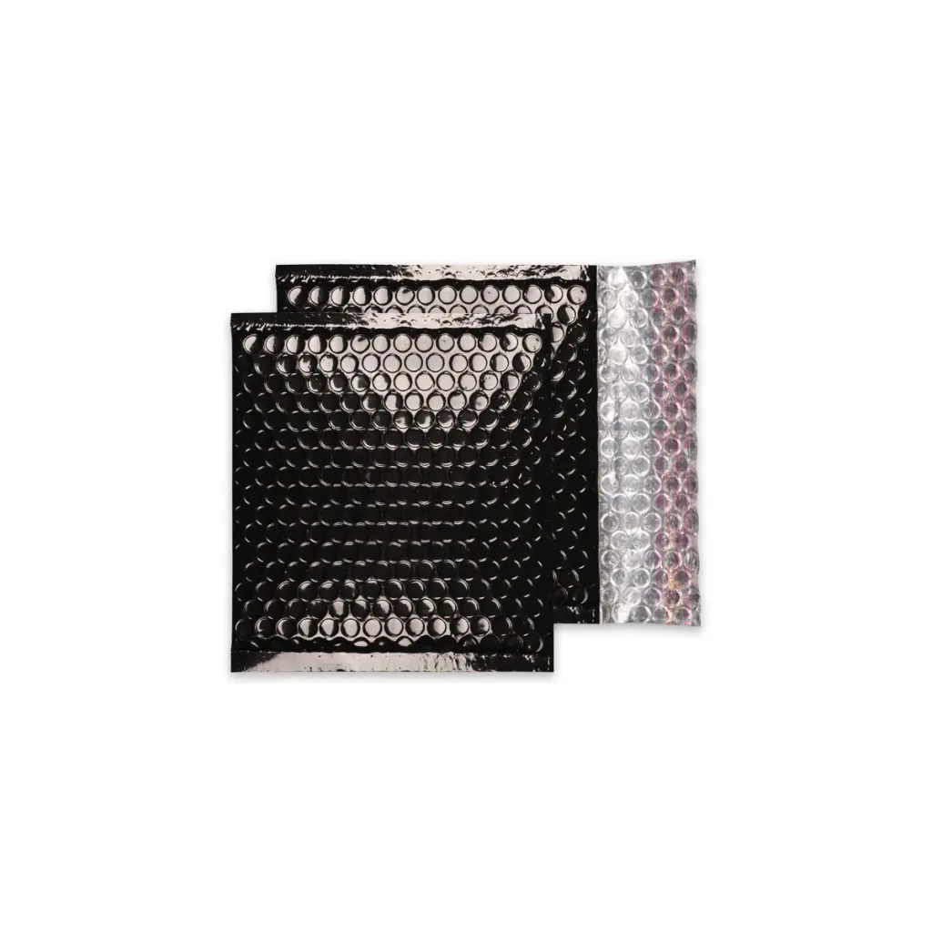 Blake Colour CD Oil Black Metallic Bubble Peel and Seal 70Mu 165x165mm BOX 100