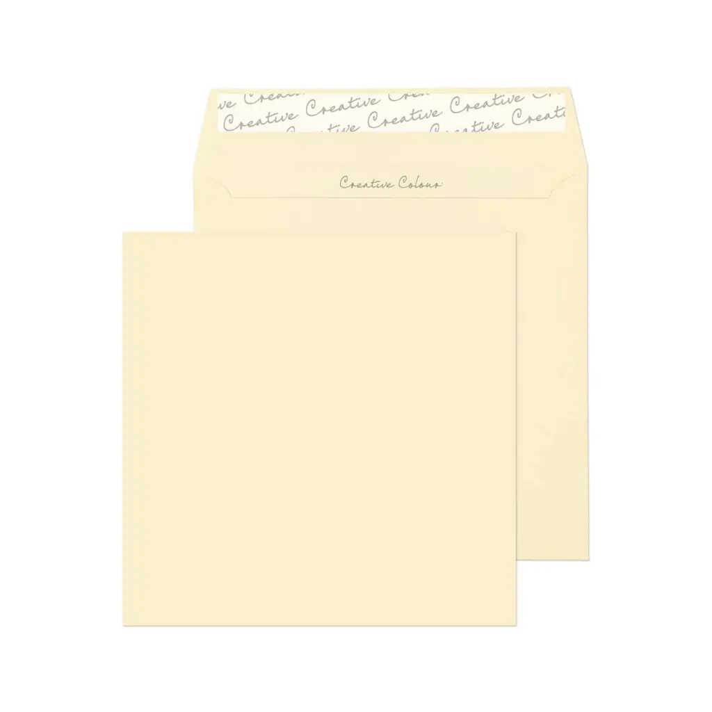Blake Colour Clotted Cream Square Peel and Seal 120gsm 155x155mm BOX 500