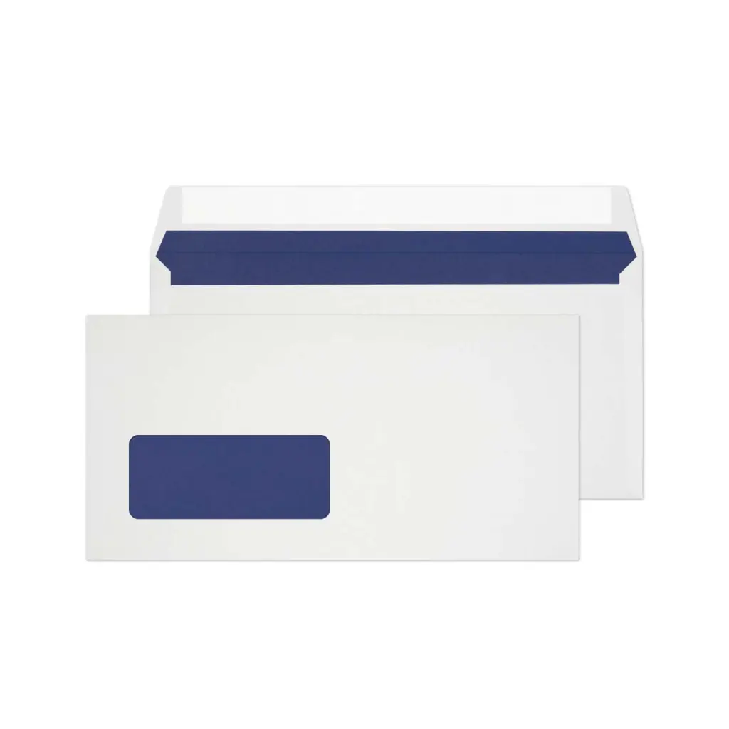 Blake Environmental FSC DL White Wallet Low Window Peel 110x220mm BOX 500