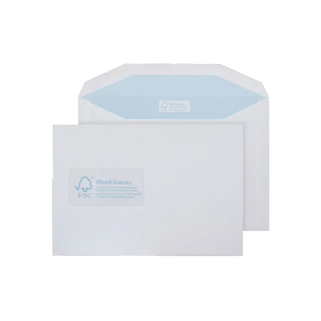 Blake Environmental Nature First Recycled C5+ White Mailing Wallet Window 162x238mm BOX 500