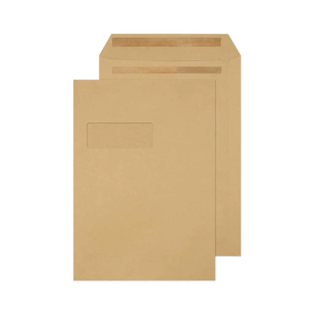 Blake Everyday C4 Manilla Pocket Window Self Seal 120gsm 324x229mm BOX 250