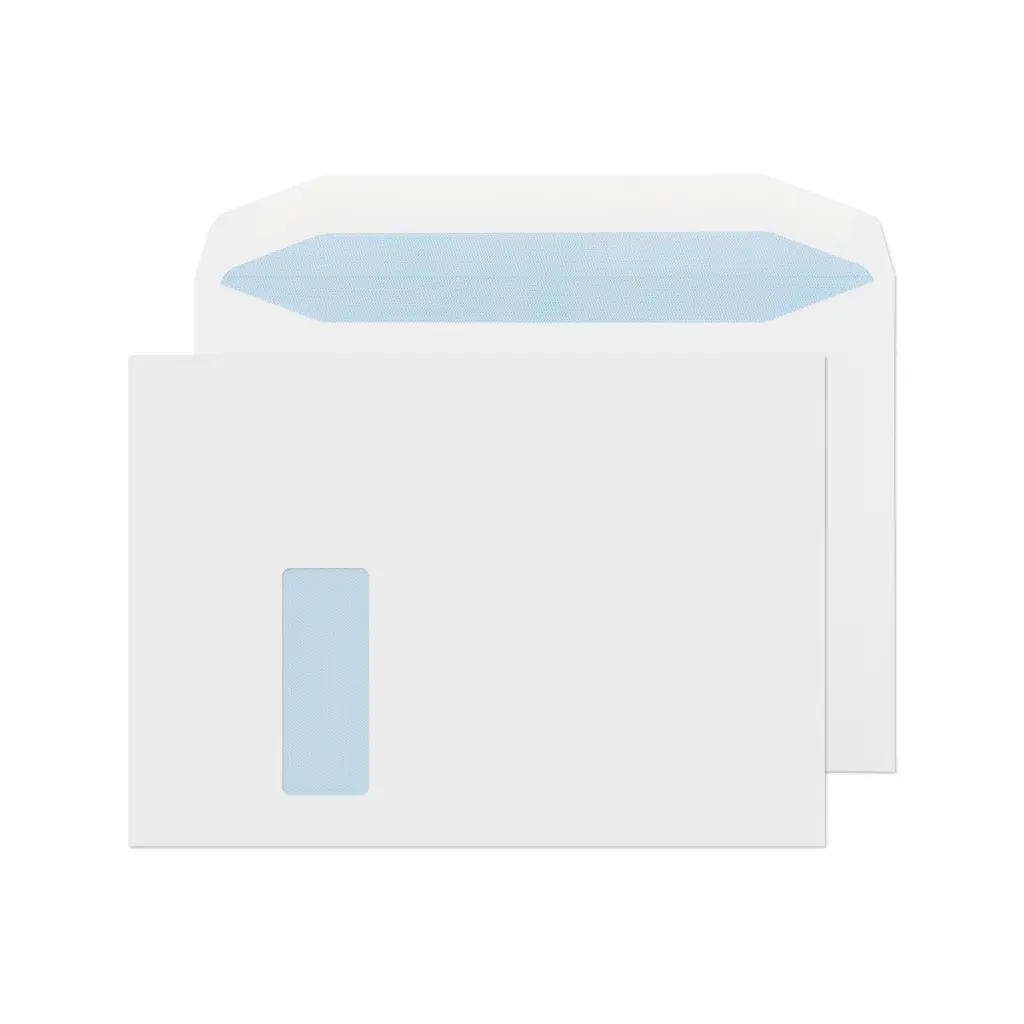 Blake Everyday C4 White Mailing Wallet Window Gummed 120gsm 229x324mm BOX 250