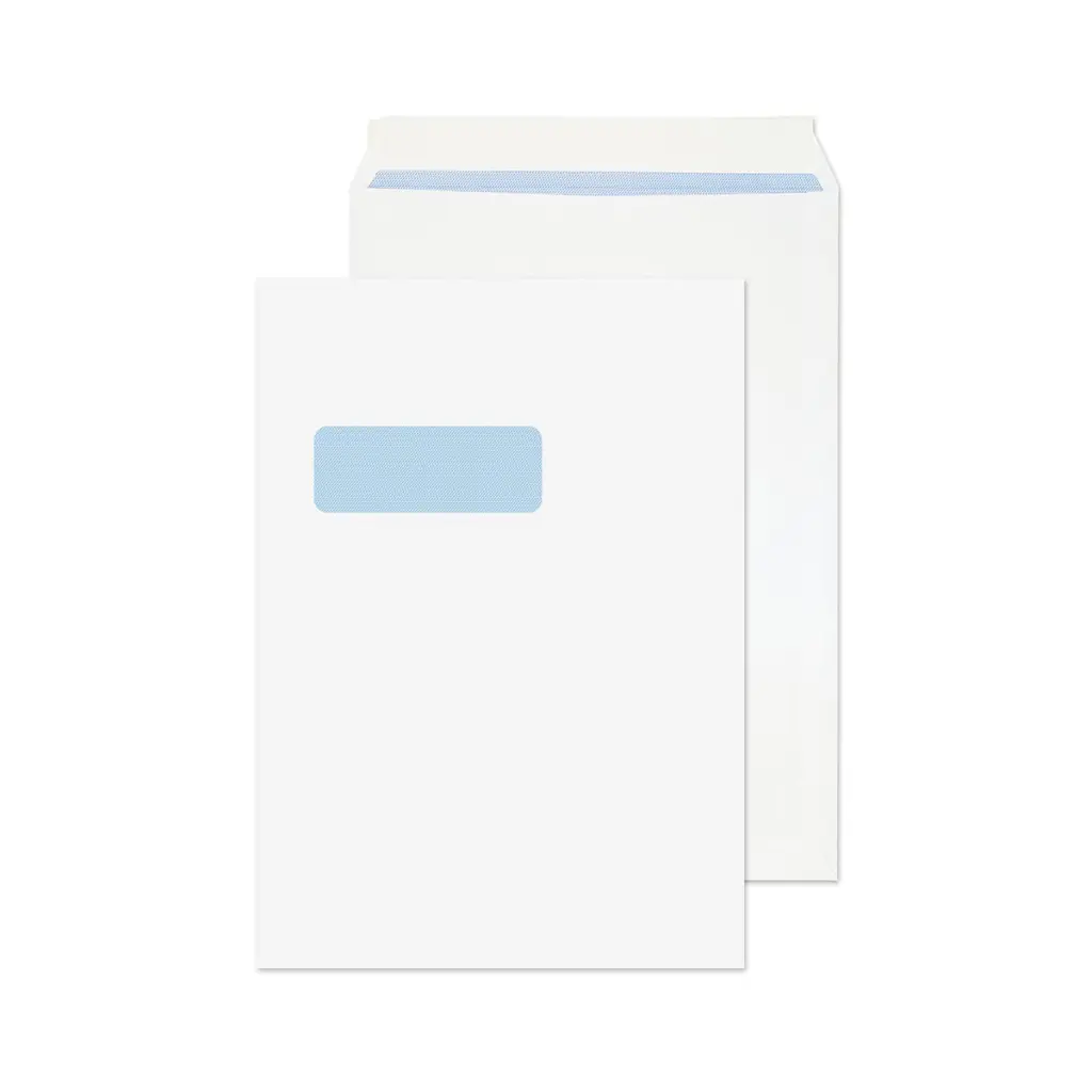 Blake Everyday C4 White Pocket Window Peel and Seal 100gsm 324x229mm BOX 250