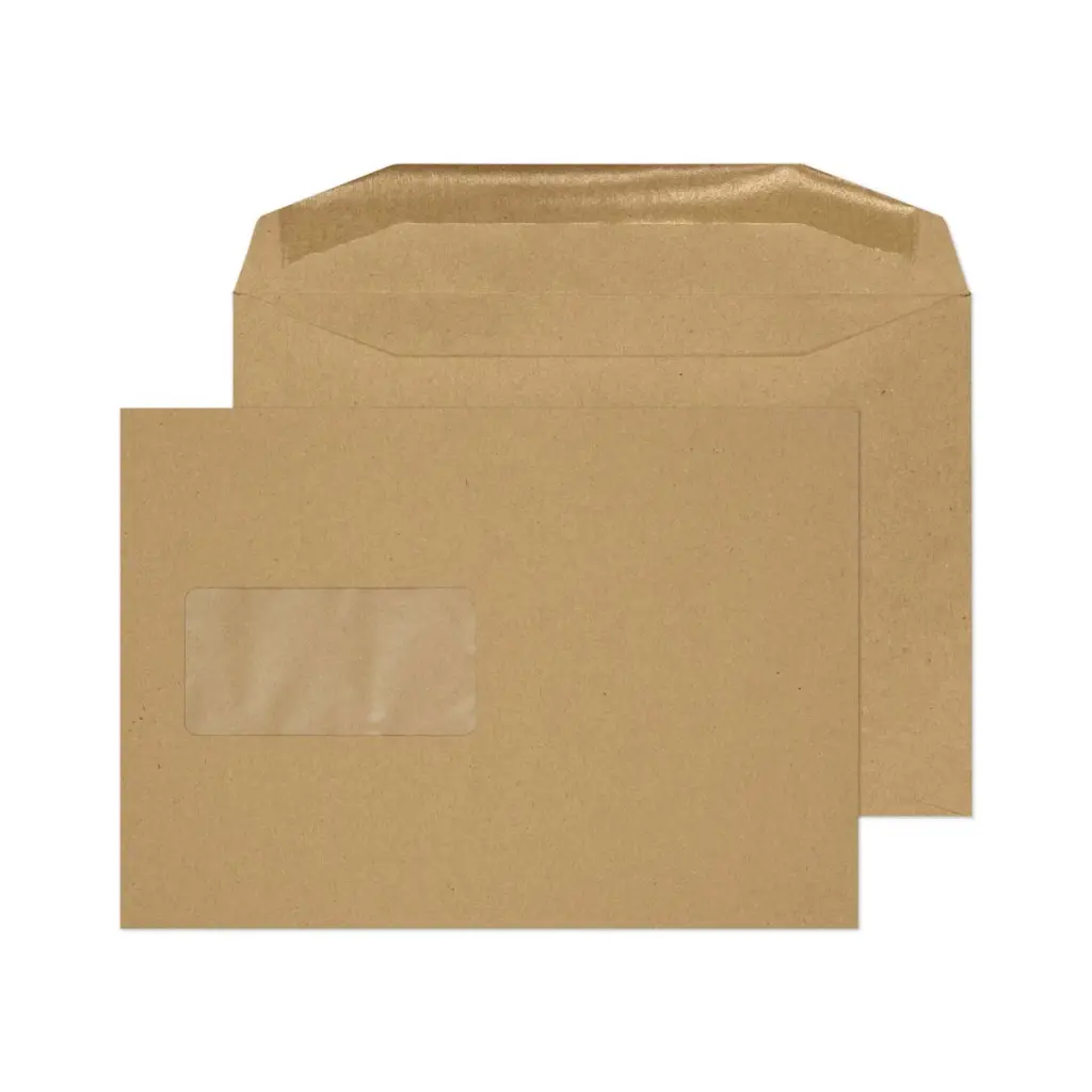 Blake Everyday C5 Manilla Mailing Wallet Window Gummed 80gsm 162x229mm BOX 500