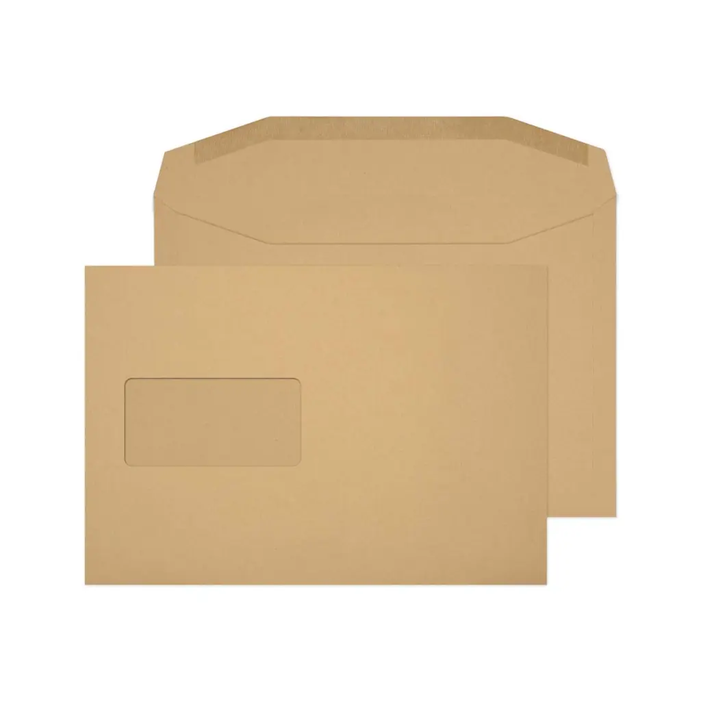 Blake Everyday C5+ Manilla Mailing Wallet Window Gummed 80gsm 162x238mm BOX 500