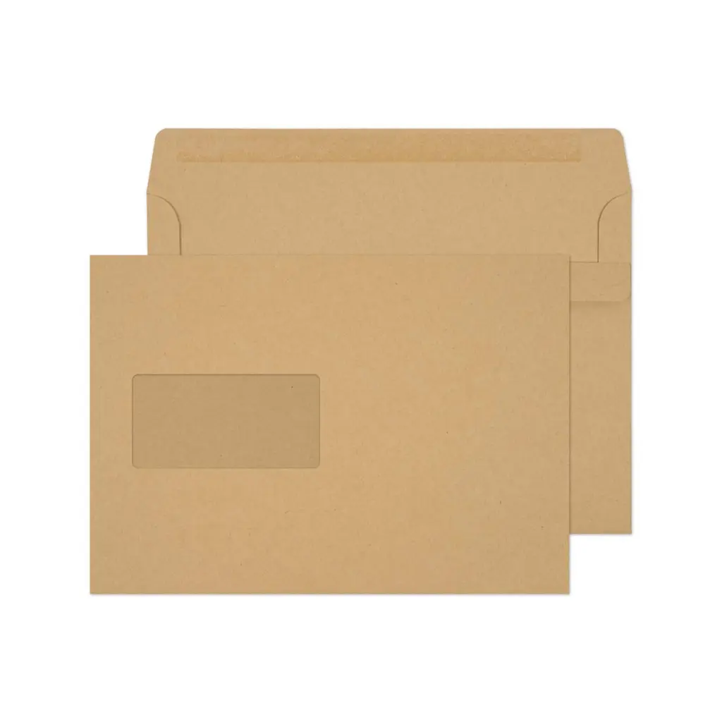 Blake Everyday C5 Manilla Wallet Window Self Seal 90gsm 162x229mm BOX 500