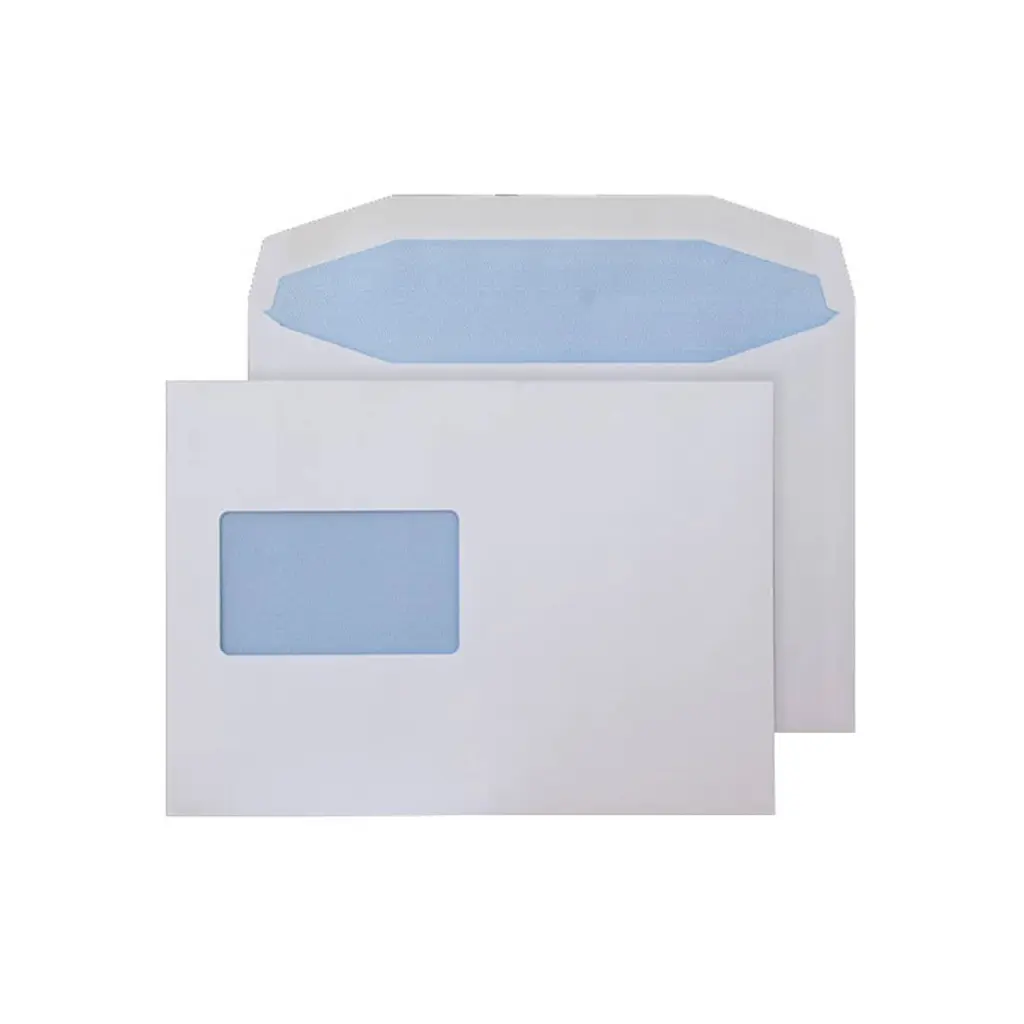 Blake Everyday C5+ White Mailing Wallet CBC Window Gummed 90gsm 162x235mm BOX 500