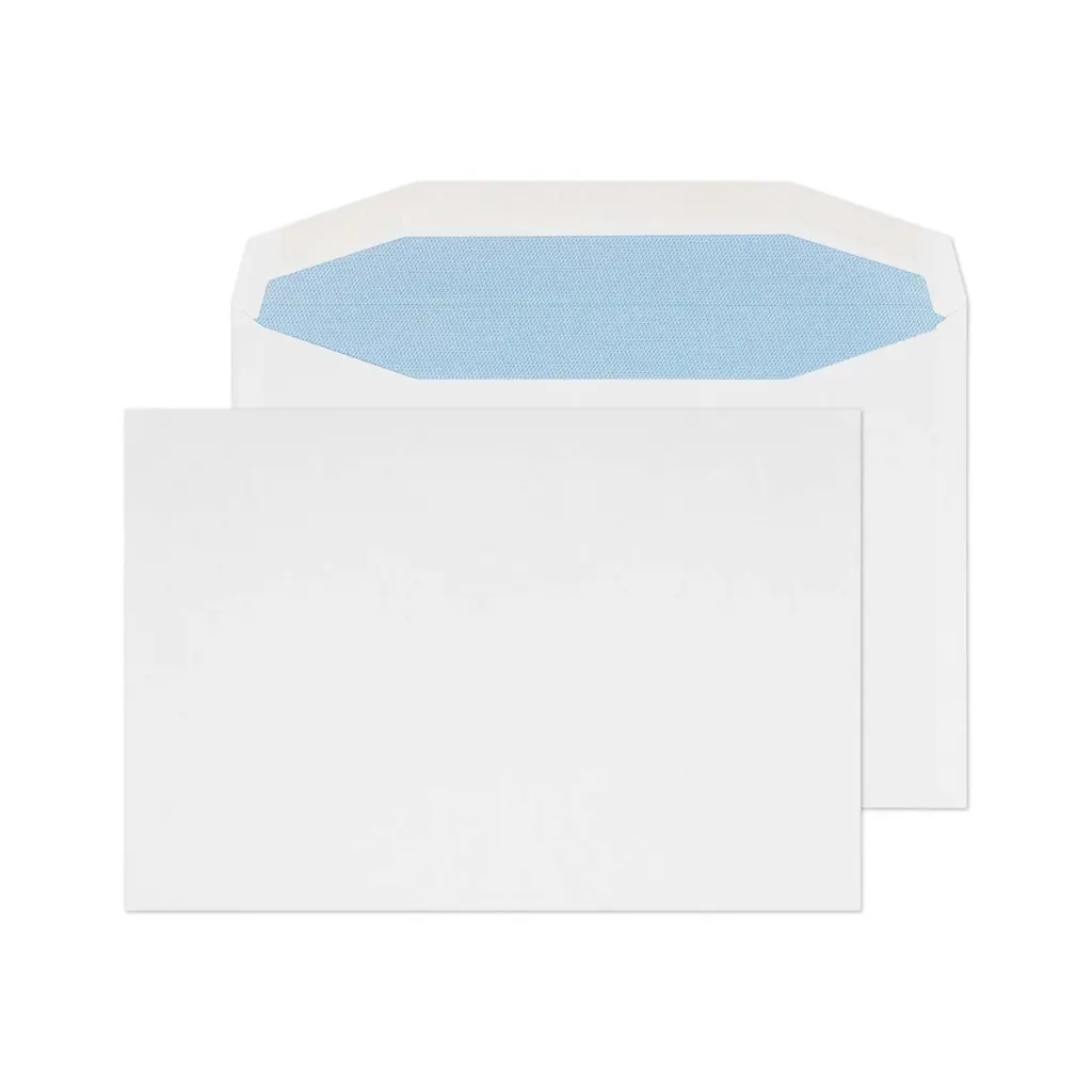 Blake Everyday C5++ White Mailing Wallet Gummed 90gsm 162x238mm BOX 500