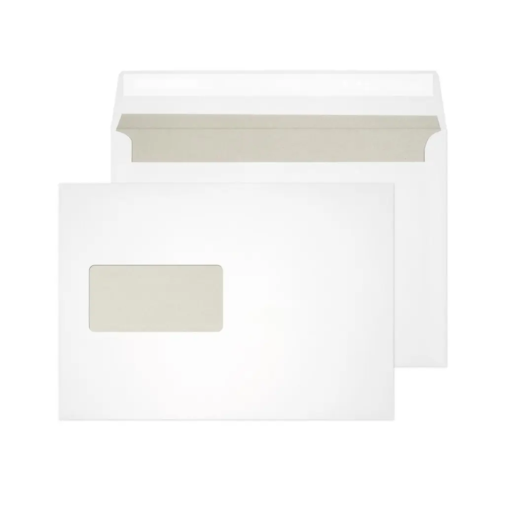 Blake Everyday C5 White Wallet Window Peel and Seal 120gsm 162x229mm BOX 500