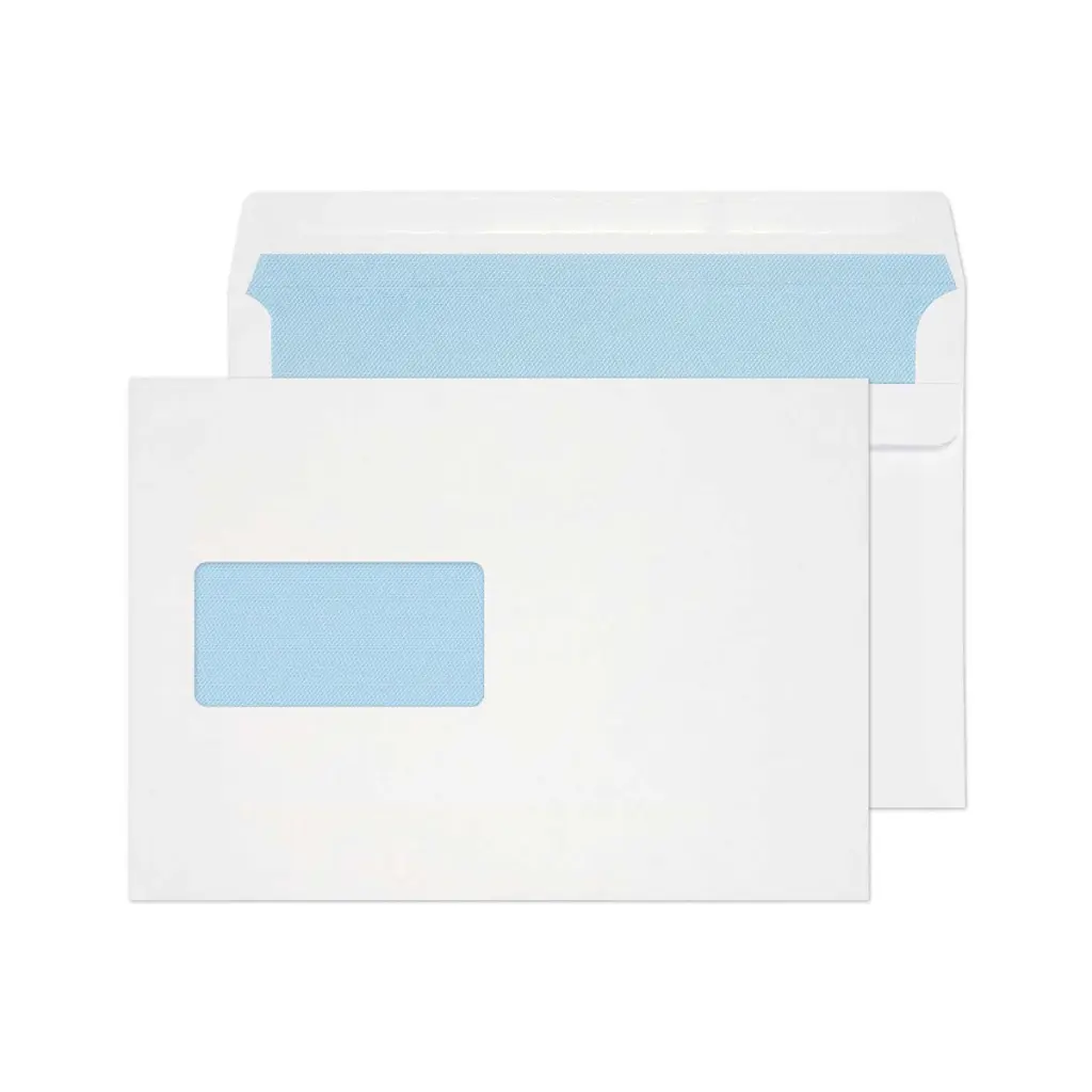 Blake Everyday C5 White Wallet Window Self Seal 90gsm 162x229mm BOX 500