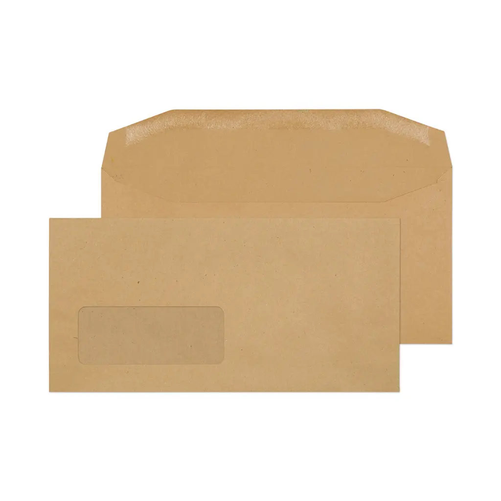 Blake Everyday DL Manilla Mailing Wallet Window Gummed 80gsm 110x220mm BOX 1000