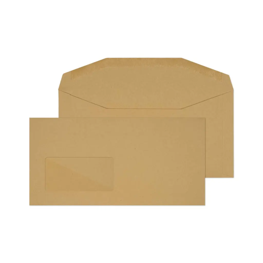 Blake Everyday DL+ Manilla Mailing Wallet Window Gummed 80gsm 114x229mm BOX 1000