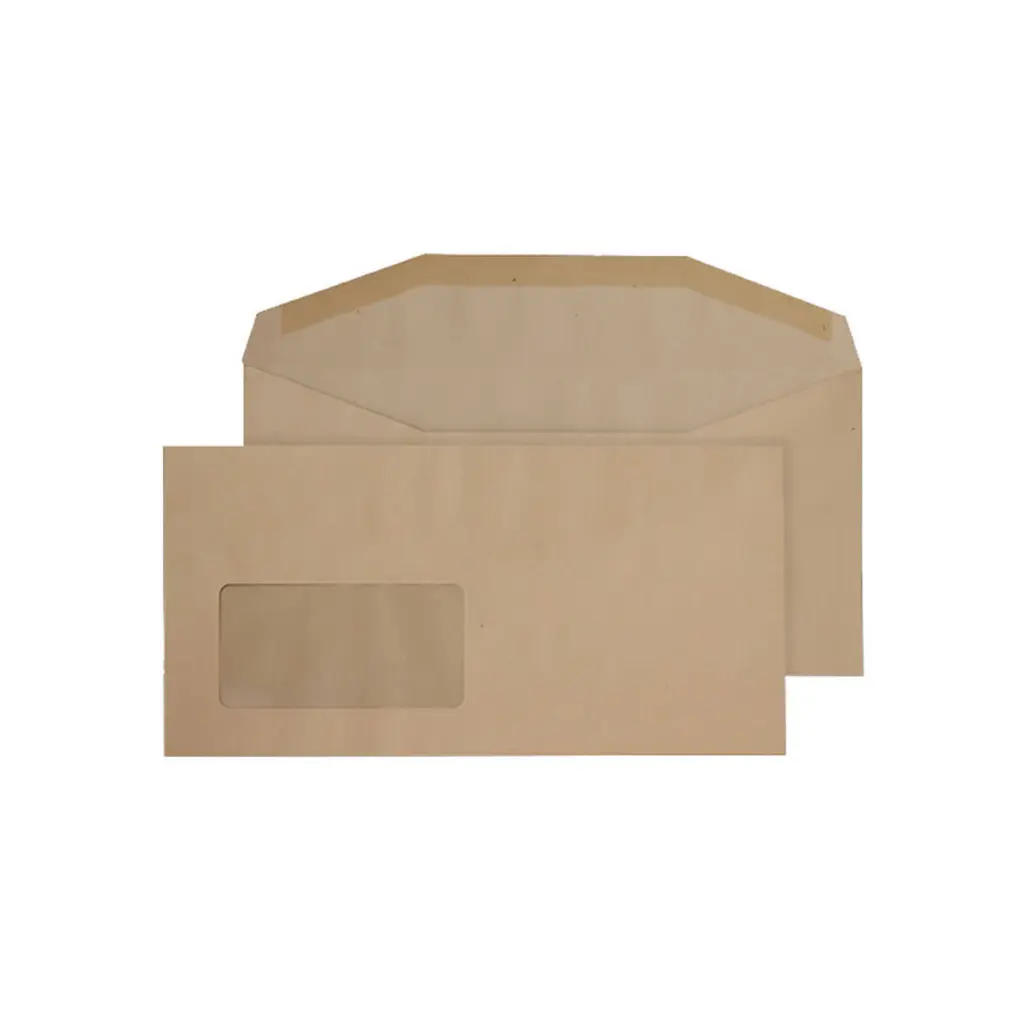 Blake Everyday DL+ Manilla Mailing Wallet Window Gummed 80gsm 121x235mm BOX 1000