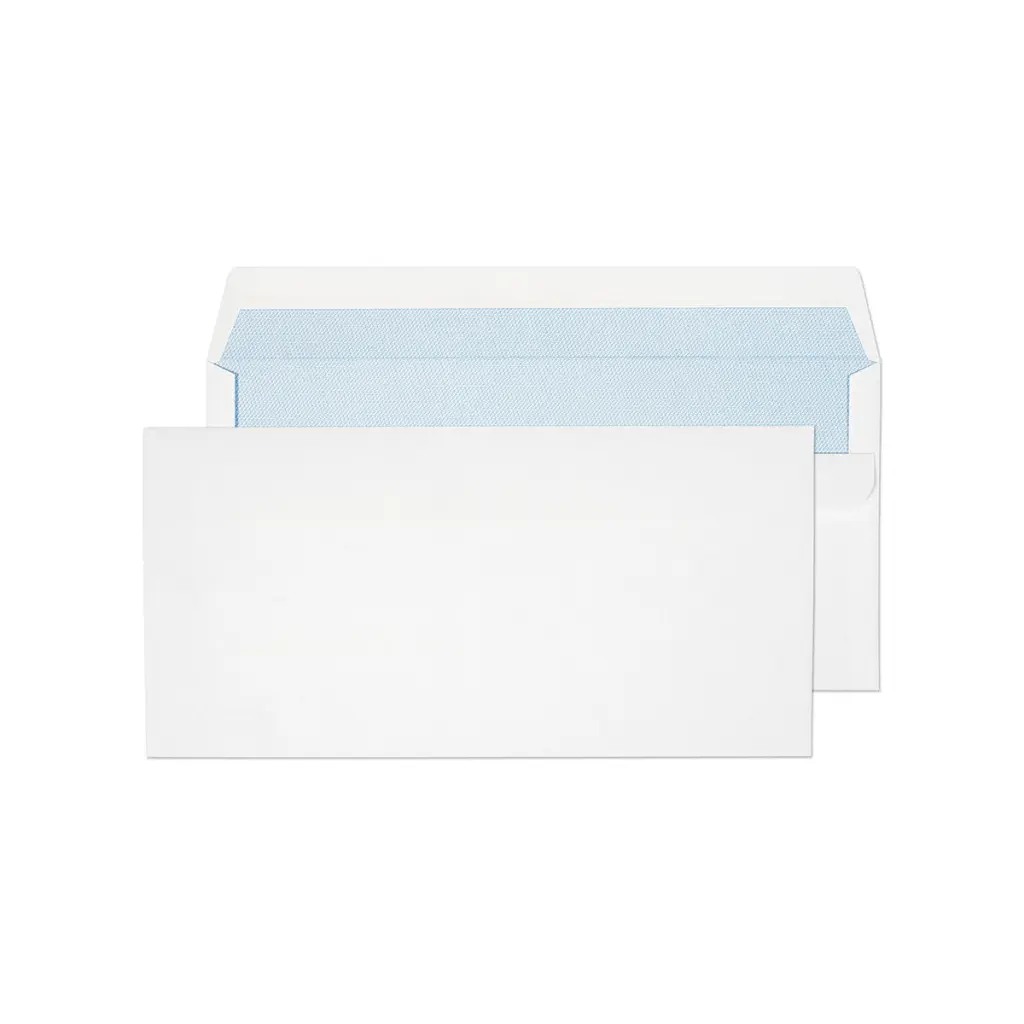 Blake Everyday DL Wallet White Self Seal 90gsm 110x220mm BOX 1000 PACK 100