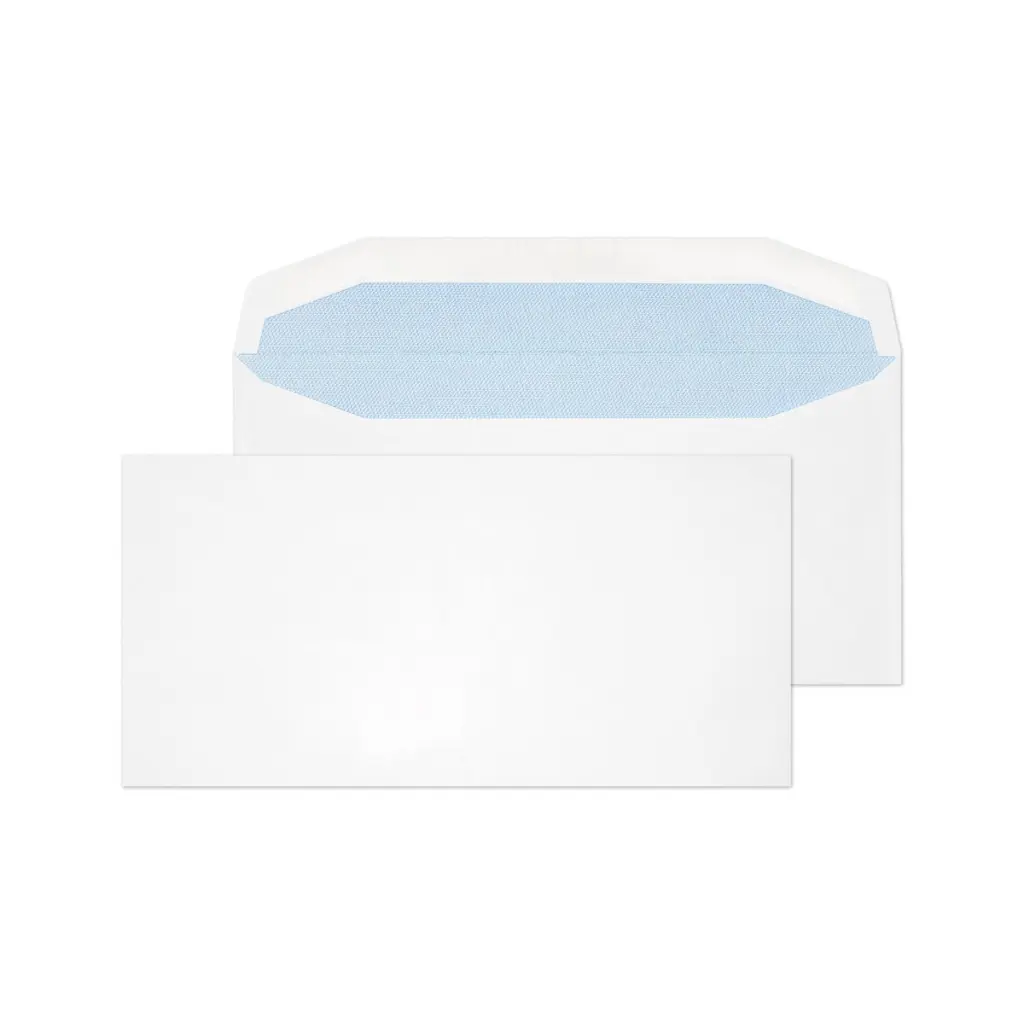 Blake Everyday DL+ White Mailing Wallet Gummed 90gsm 114x229mm BOX 1000