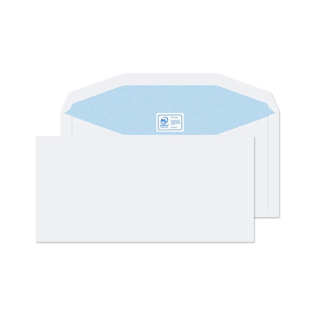 Blake Everyday DL++ White Mailing Wallet Gummed 90gsm 114x235mm BOX 1000