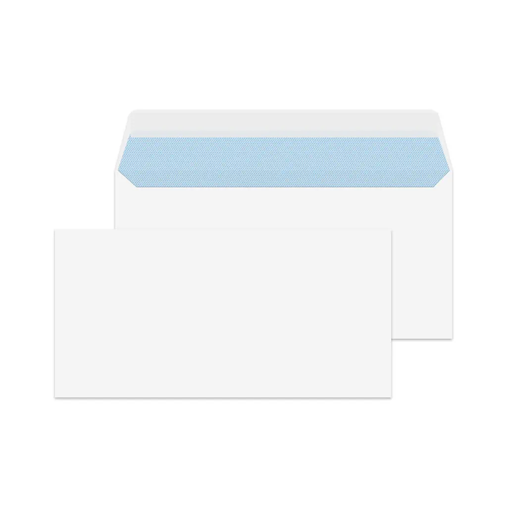 Blake Everyday DL White Wallet Peel and Seal 100gsm 110x220mm BOX 500
