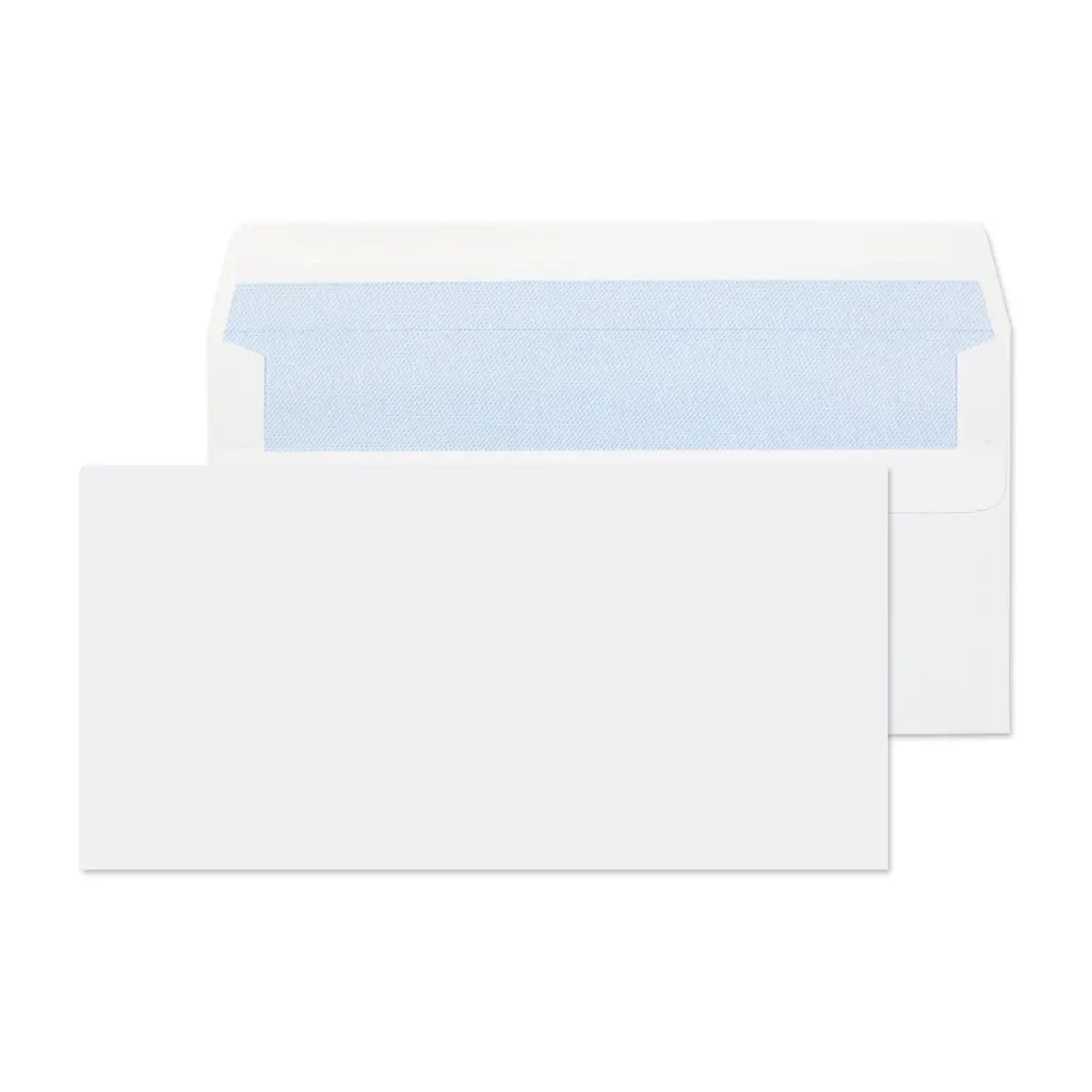 Blake Everyday DL White Wallet Self Seal 80gsm 110x220mm BOX 500