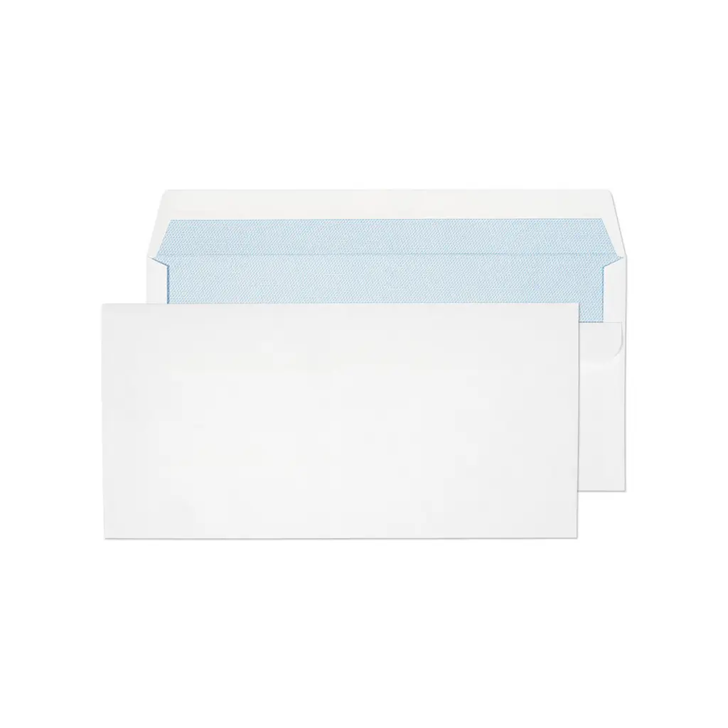 Blake Everyday DL White Wallet Self Seal 90gsm 110x220mm BOX 1000
