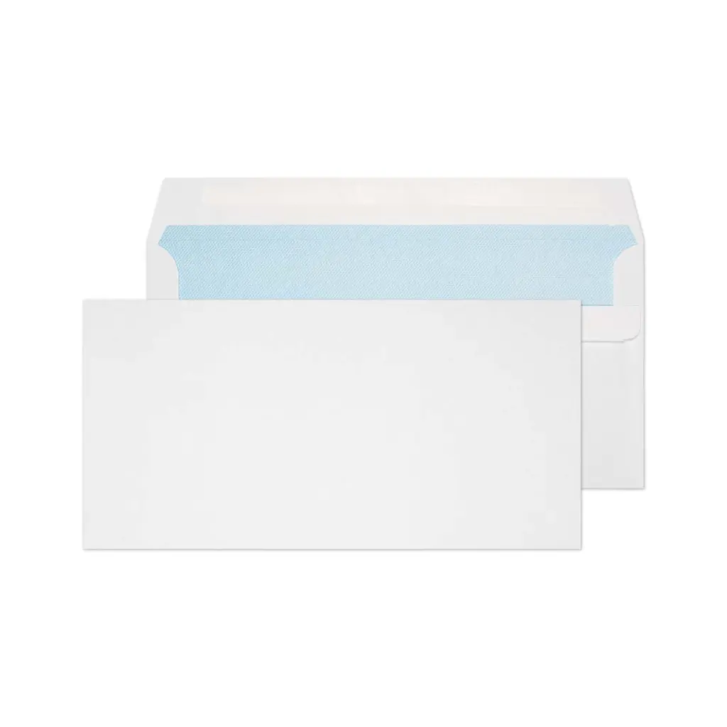 Blake Everyday DL+ White Wallet Self Seal 90gsm 121x235mm BOX 1000