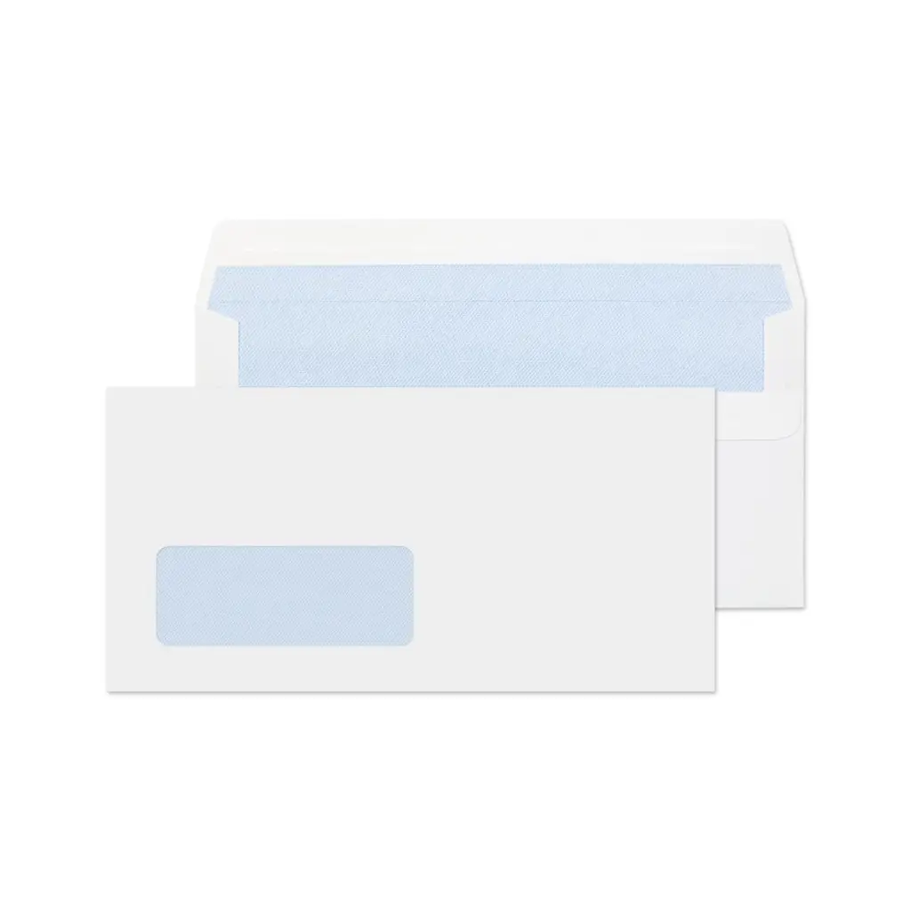 Blake Everyday DL White Wallet Window Self Seal 80gsm 110x220mm BOX 1000