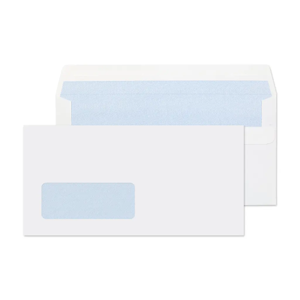 Blake Everyday DL White Wallet Window Self Seal 80gsm 110x220mm BOX 500