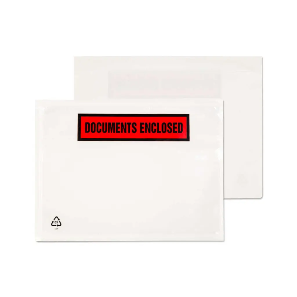 Blake Packaging C6 Clear Printed Polypost Polythene Peel and Seal 30Mu 168x126mm BOX 1000