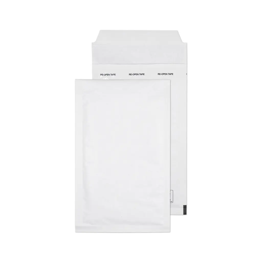 Blake Packaging DL White Envolite Padded Bubble Mailer Peel and Seal 90gsm 220x120mm BOX 200