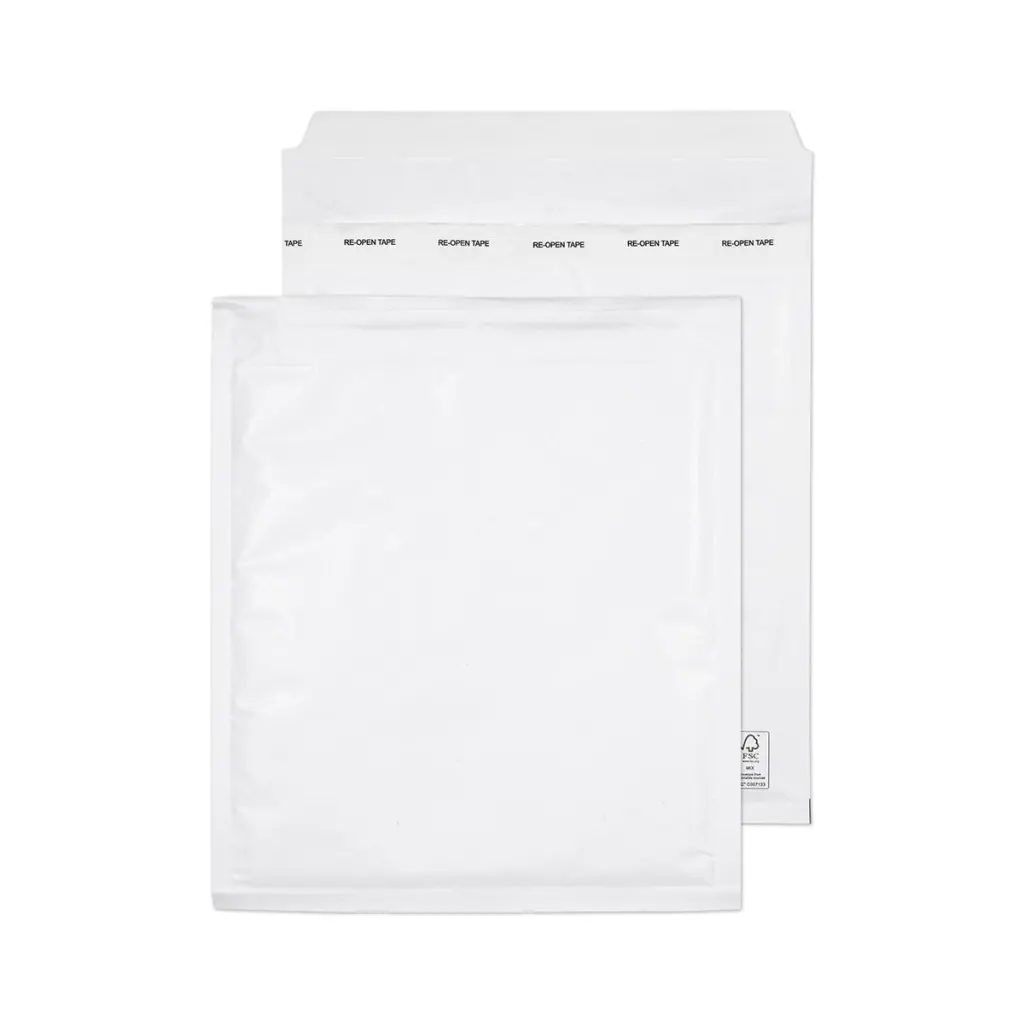 Blake Packaging White Envolite Padded Bubble Mailer Peel and Seal 90gsm 260x220mm BOX 100
