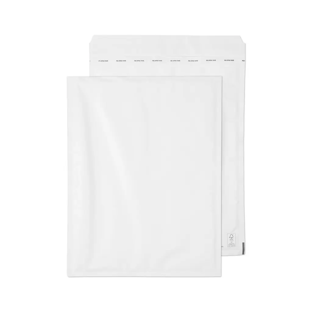 Blake Packaging White Envolite Padded Bubble Mailer Peel and Seal 90gsm 470x350mm BOX 50