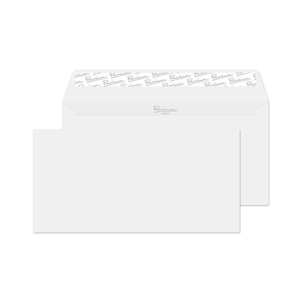 Blake Premium Business DL Brilliant White Wove Wallet Peel and Seal 120gsm 110x220mm BOX 500
