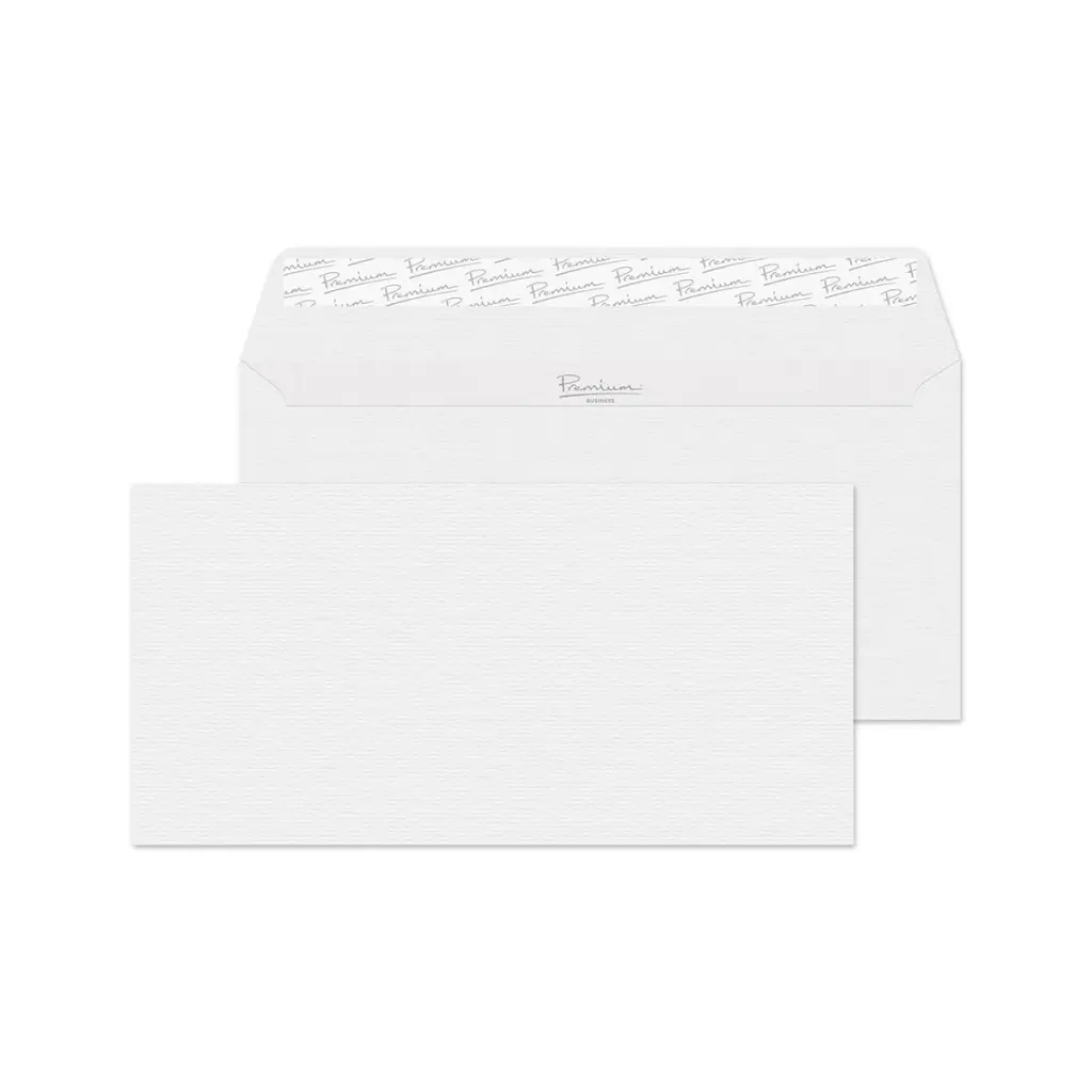 Blake Premium Business DL Diamond White Laid Wallet Peel and Seal 120gsm 110x220mm BOX 500
